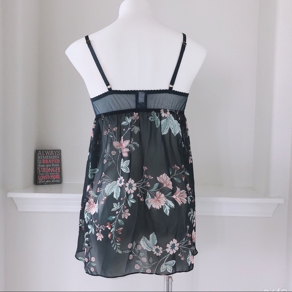 Apt. 9 Intimate Lingerie Lace Trim Sheer Floral Sleepwear Size M, New - Picture 6 of 10
